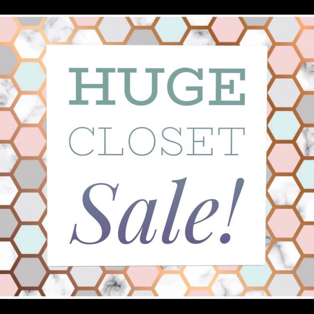 Huge Sale- Cleaning Out my Closet.